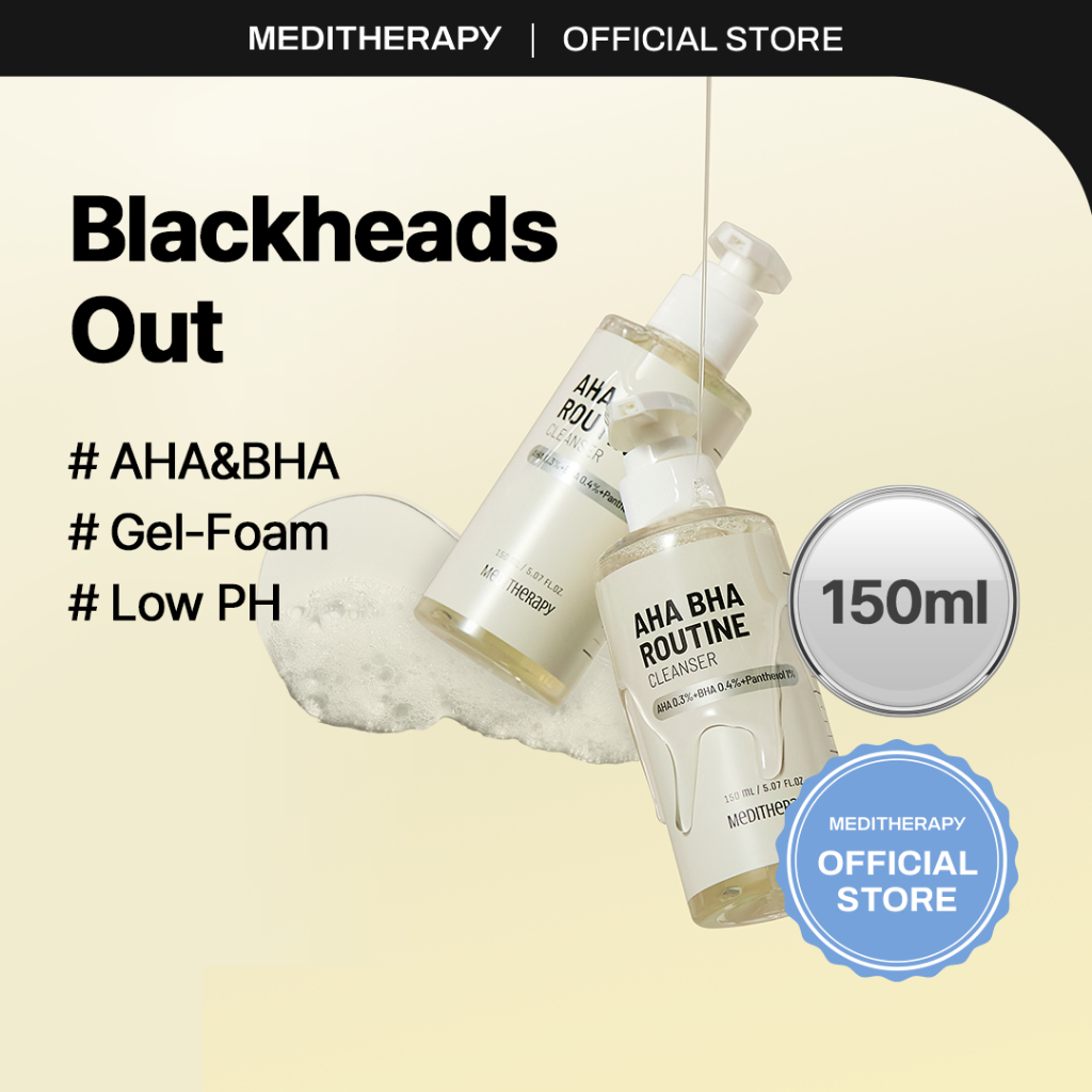 [MEDITHERAPY] AHA BHA Routine Cleanser 150ml/ Blackhead & Sebum ...