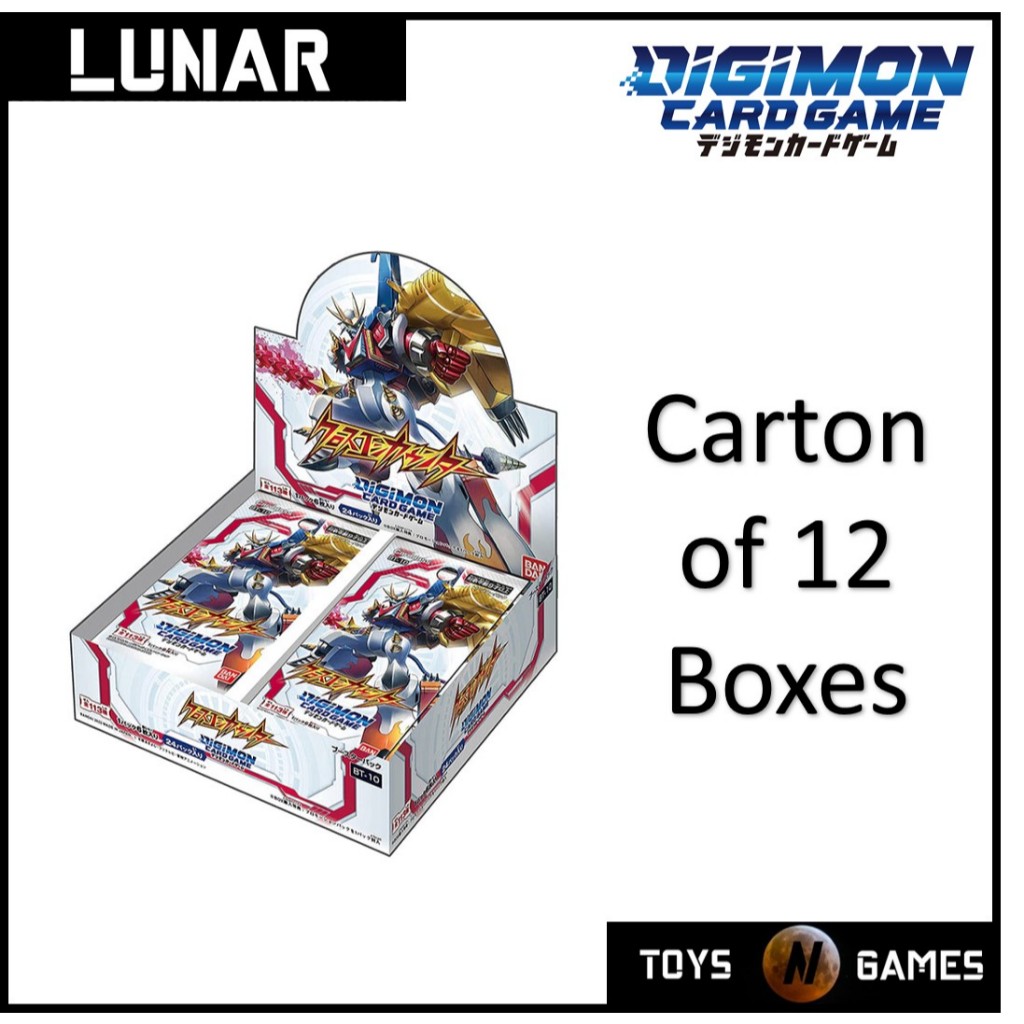 Carton] Digimon TCG Japanese BT10 Cross Encounter Booster Box bt-10 |  Shopee Malaysia