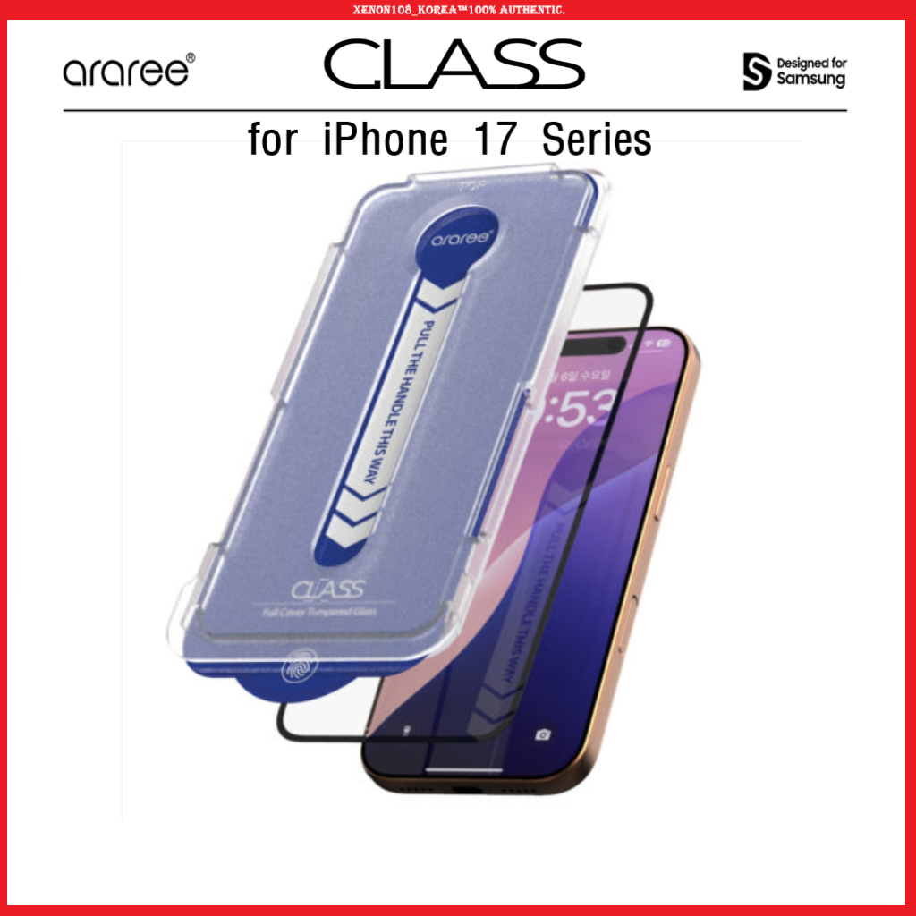 (araree) CLASS Low-Reflection Tempered Glass Screen Protection Film for ...