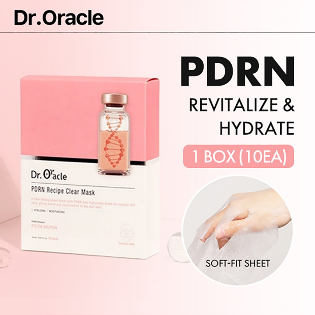 [Dr. Oracle] PDRN Recipe Clear Mask (10 sheets/1 box) | Brightening ...
