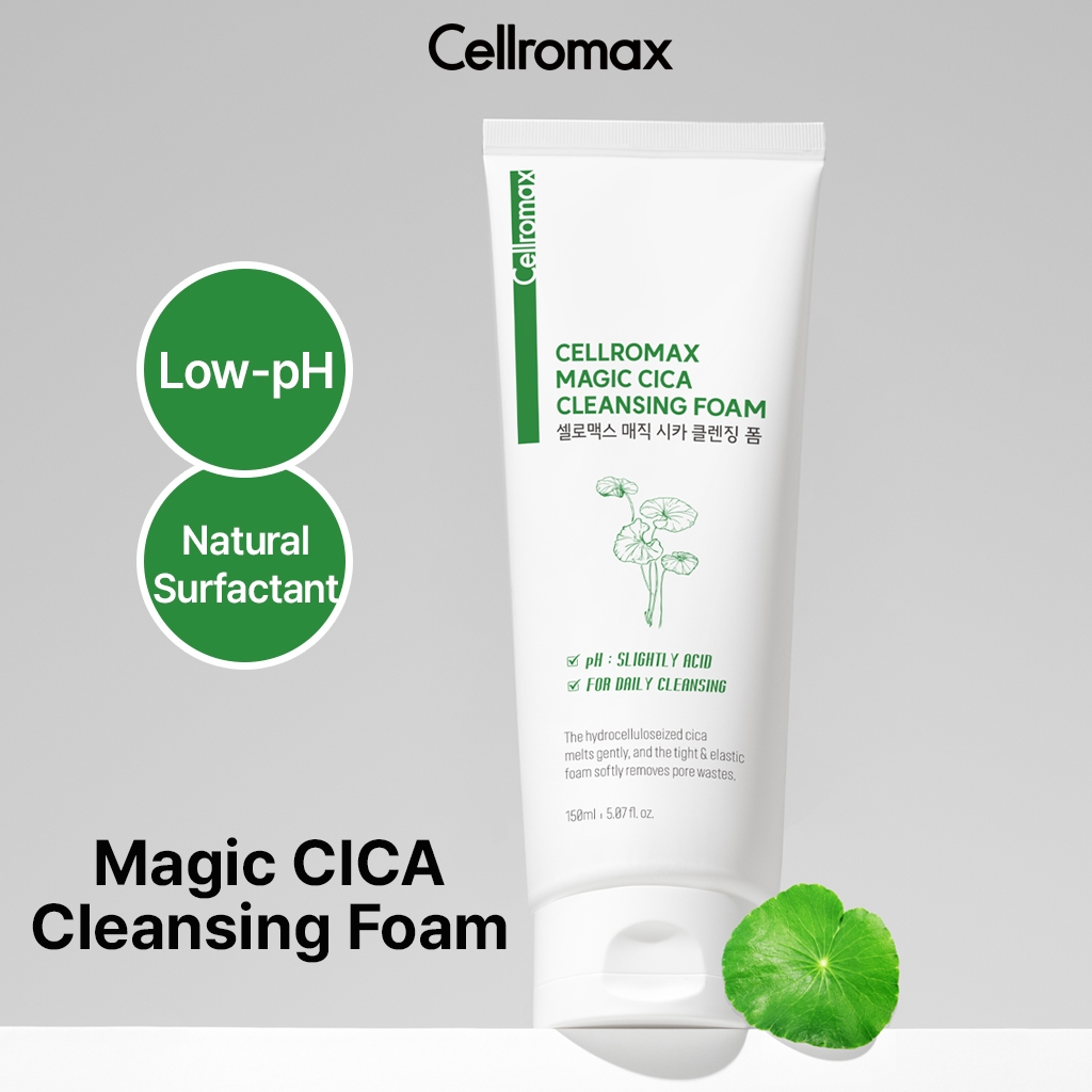 [Cellromax] Magic CICA Cleansing Foam 150ml | Low-pH Cleanser without ...