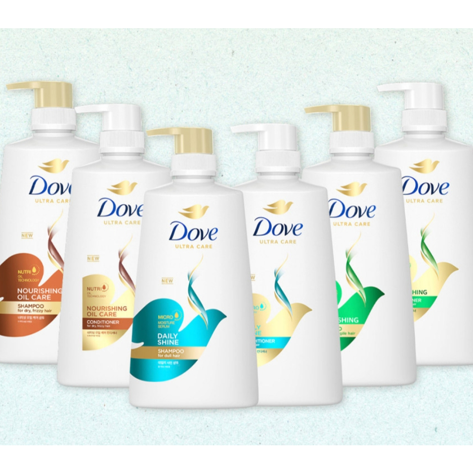 Dove Large-Capacity Shampoo & Conditioner 680ml/6 Variants: Intensive ...