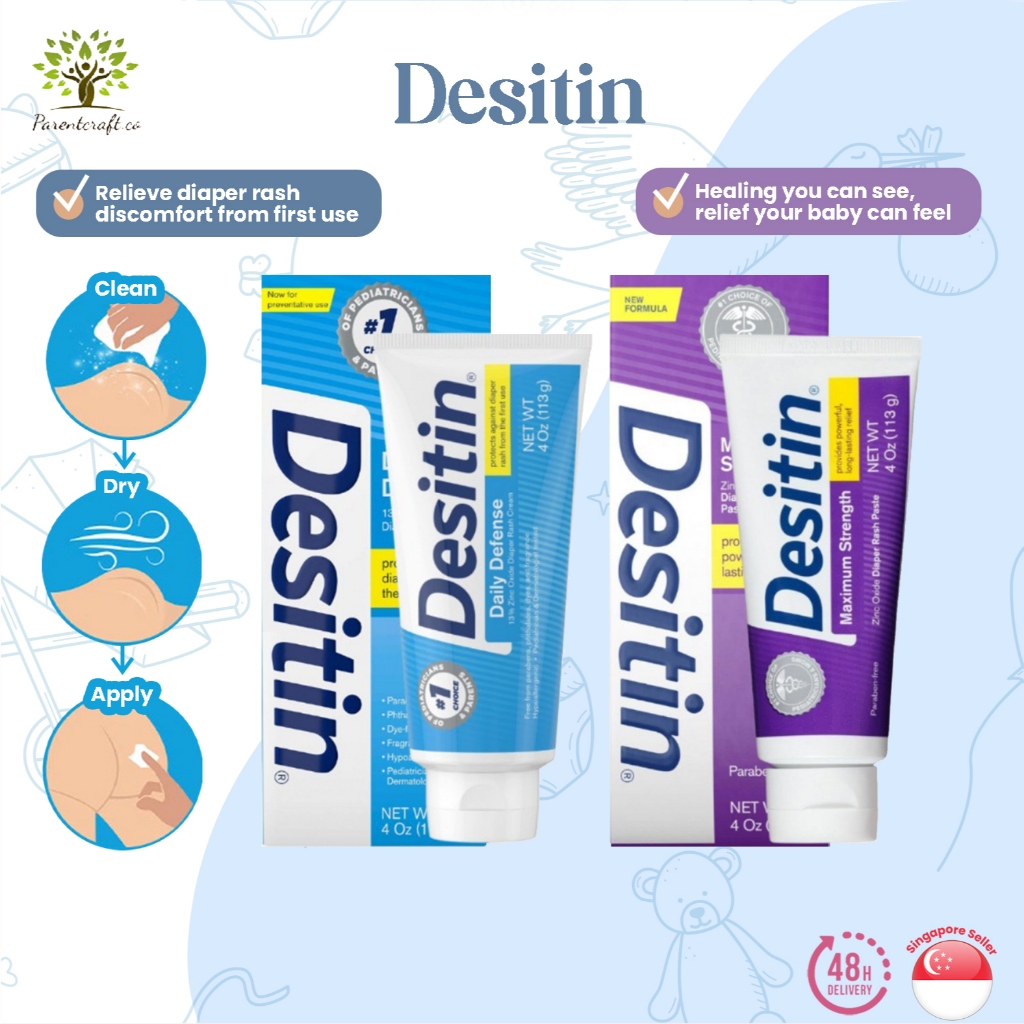 SG Seller - Desitin Maximum Strength Baby Diaper Rash Cream | Daily ...