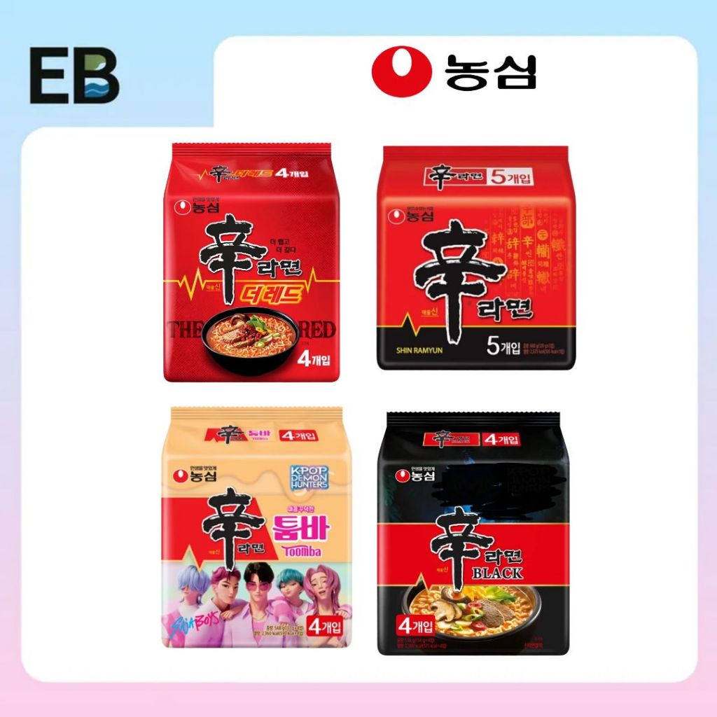[EB]Nongshim Shin Ramyun Series (Original / Black / The Red / Toomba ...