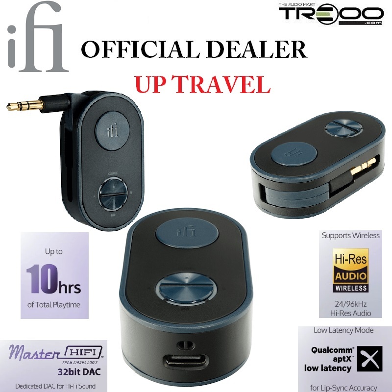 IFi UP Travel - Émetteur/Récepteur Bluetooth 5.2 Hi-Fi Portable - Double Casque, LDAC, Pour Voiture Et Avion