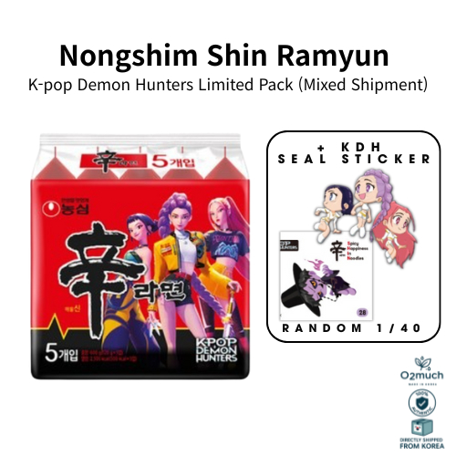 [Nongshim] Shin Ramyun 120g x 5 | K-pop Demon Hunters Limited Pack ...