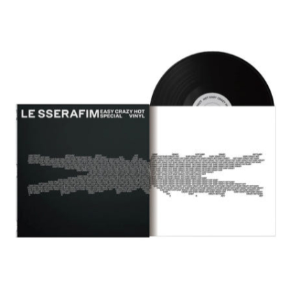 K-POP LE SSERAFIM LP - EASY CRAZY HOT (Caron Black Vinyl) | Shopee