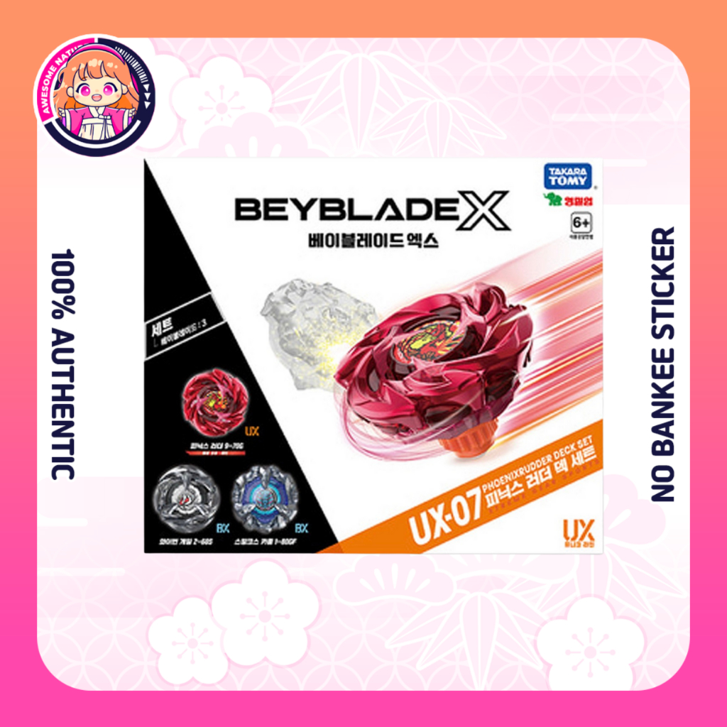[TAKARA TOMY] Beyblade X UX-07 Phoenix Rudder Deck Set | Shopee Malaysia
