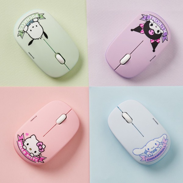 Sanrio's Low Noise Wireless Mouse + mouse pad features Pochaco ...