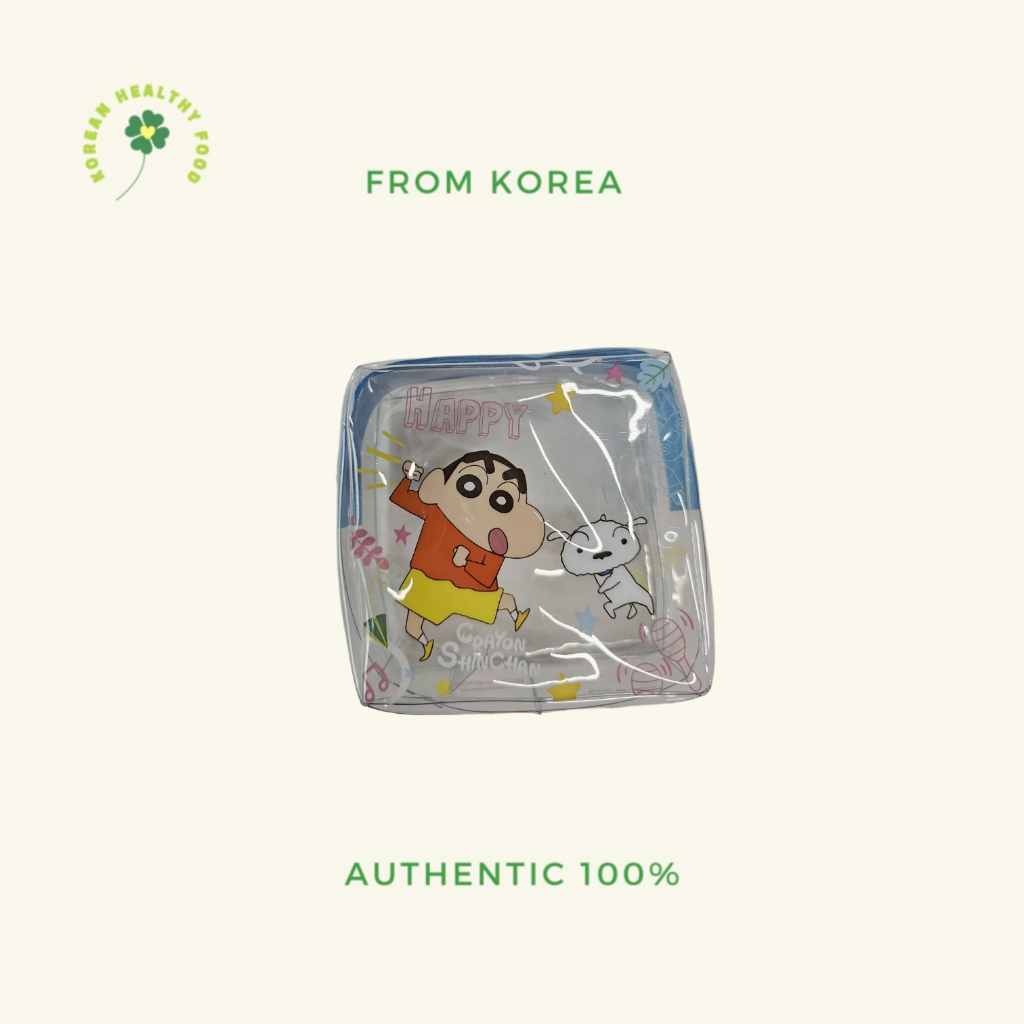 Daiso korea Crayon Shin chan Transparent Pouch | Shopee Malaysia