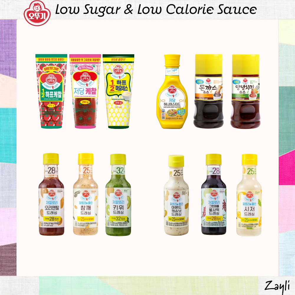 [Ottogi] LIGHT & JOY Low Sugar & Low Calorie Sauce & Dressing ...