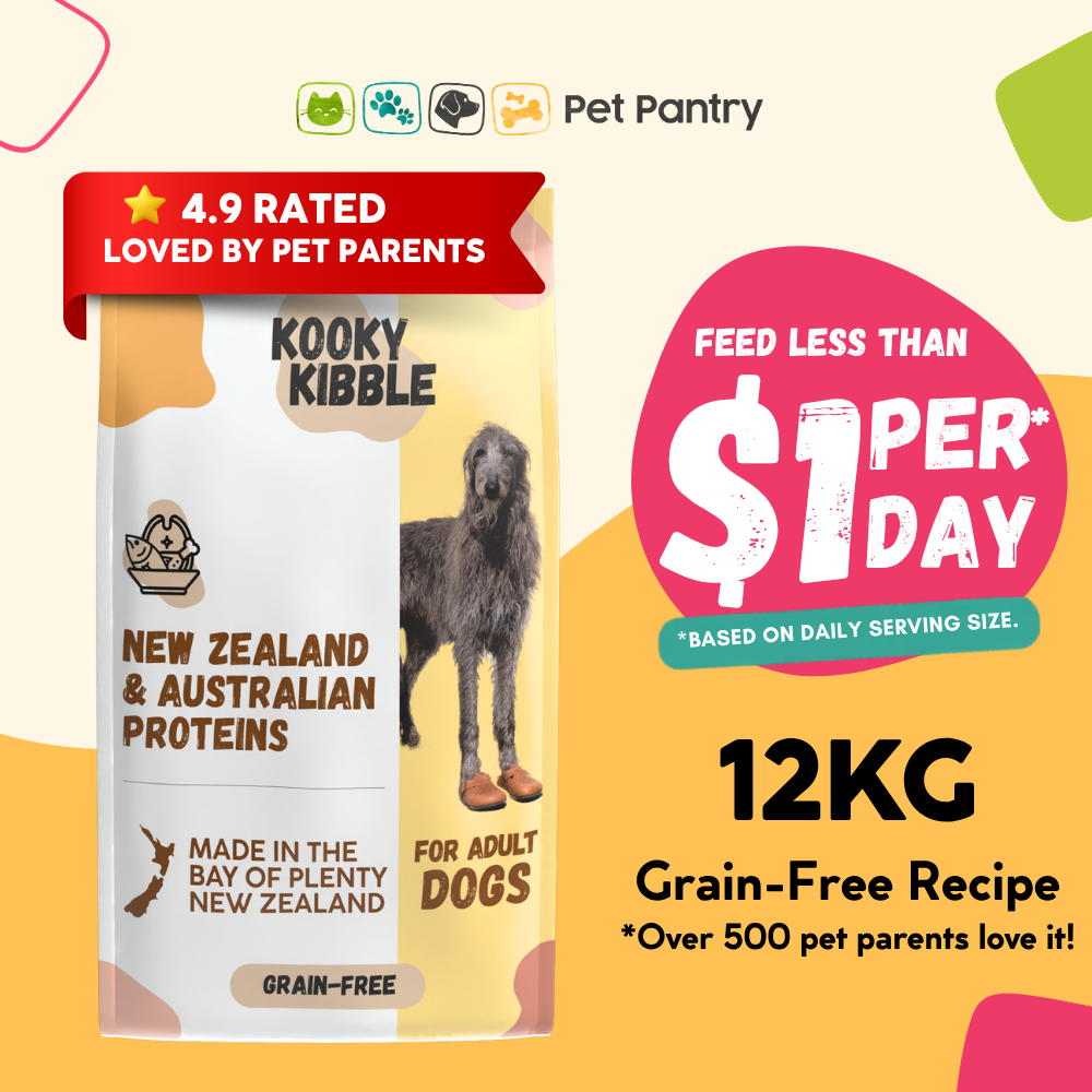 Kooky Kibble Dog 12kg Grain Free, for All Life Stage New Zealand Dry ...