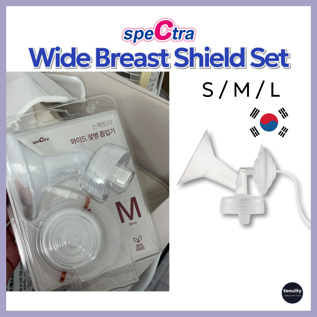 Spectra Wide Breast Shield Set (S/M/L) for Breast Pump | BPA-Free ...