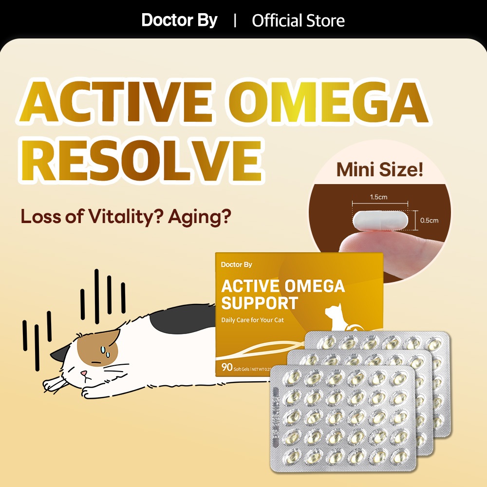 [Doctor By ACTIVE OMEGA RESOLVE] Cat Supplement Total Care for Oral ...