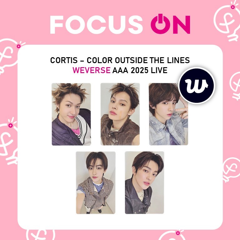 CORTIS AAA 2025 LIVE WEVERSE COLOR OUTSIDE THE LINES PHOTOCARD | Shopee ...