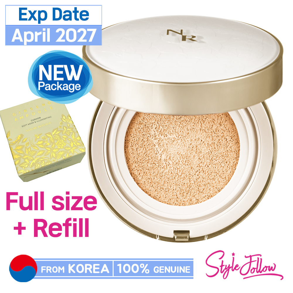 [NATURE REPUBLIC] Ginseng Ampoule Cushion 15g (SPF50+/PA+++) | Shopee ...