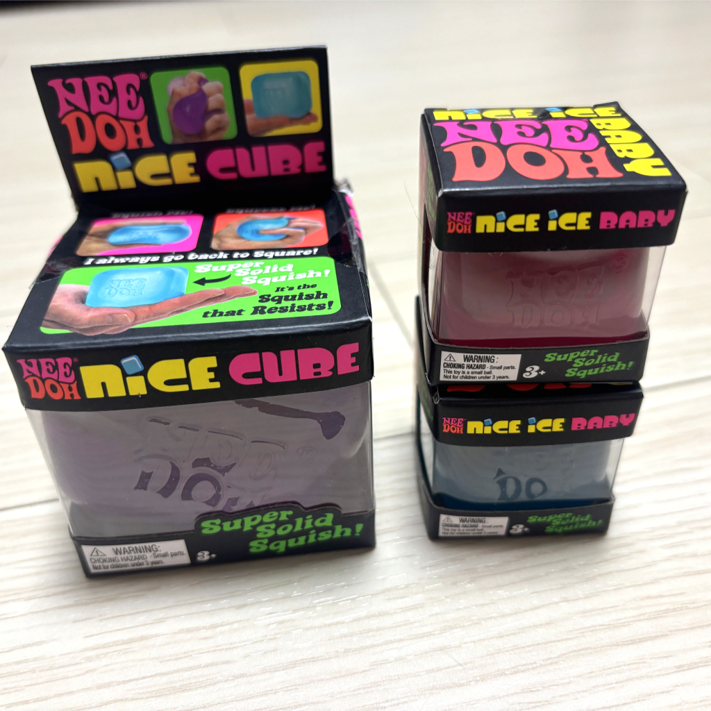 NeeDoh Nice Cube Squishy Slow Rising Stress Ball Fidget Toy Squeeze ...
