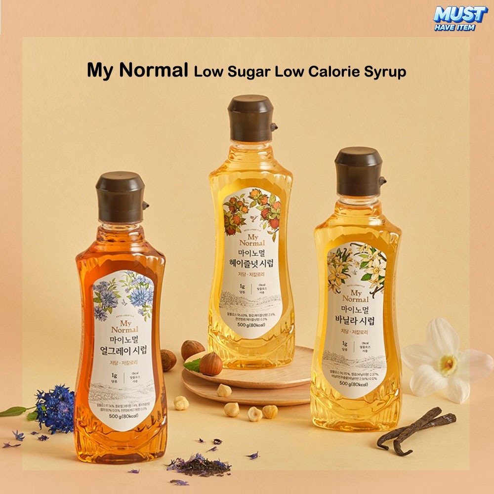 My Normal Low Sugar Low Calorie Vanilla Syrup 500g, Hazelnut Syrup 500g ...