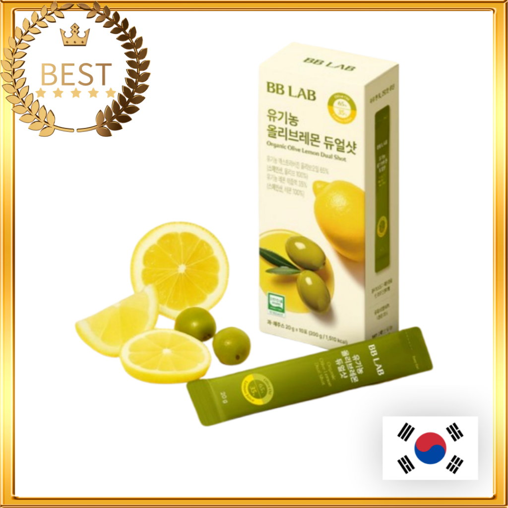 [BBLAB] Olive Lemon Dual Shot (20g×10p) / Extra Virgin Olive Oil (8g× ...