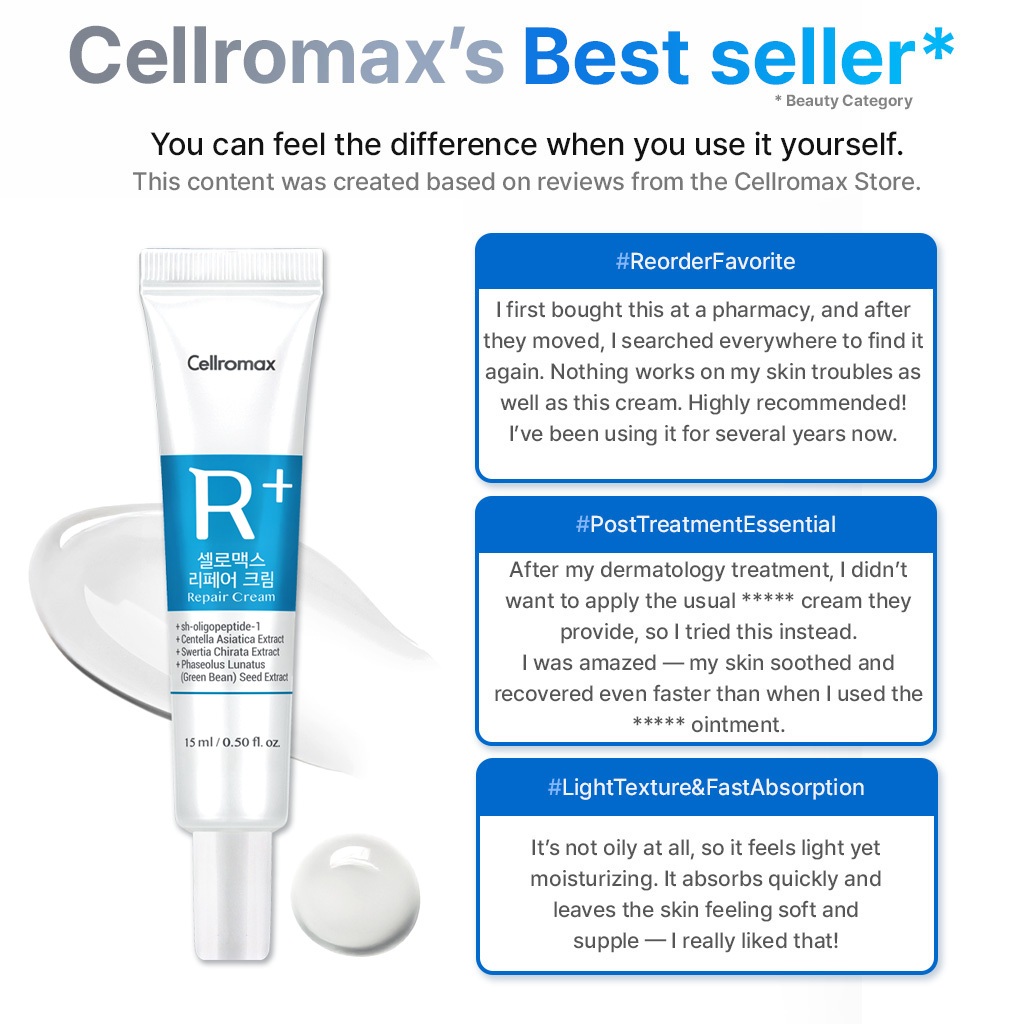 [Cellromax] Repair Cream 15ml | Post-Procedure Recovery Cream, EGF ...
