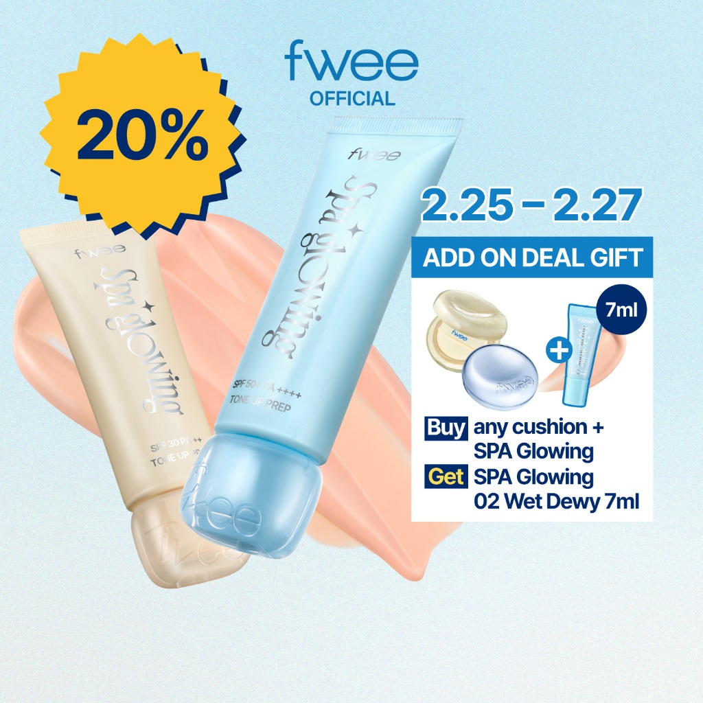 [fwee] Spa Glowing UV Tone Up Base (2 colors) | Shopee Malaysia
