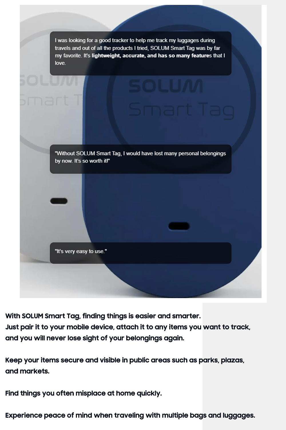 [SOLUM] Samsung galaxy smart tag plus compatible / 100 compatible