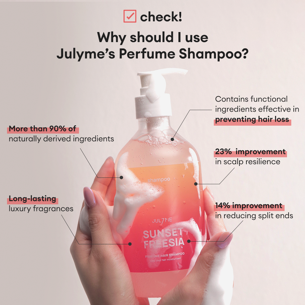 JULYME] Anti-Hair Loss Perfume Hair Shampoo 500ml Rose & Lily