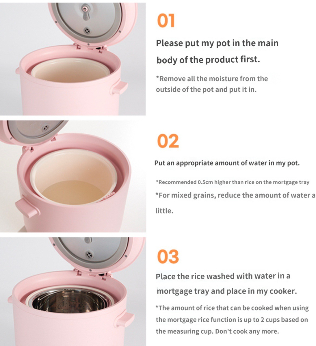 Danmi Electric Rice Cooker for 2 Person Low Sugar DA-RO01 | Shopee Malaysia