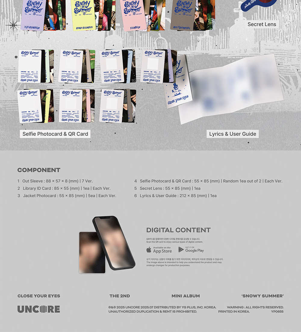 Close Your Eyes - Snowy Summer [CLting-i Version] POCA Album Inkl. Keyring & Postkarten