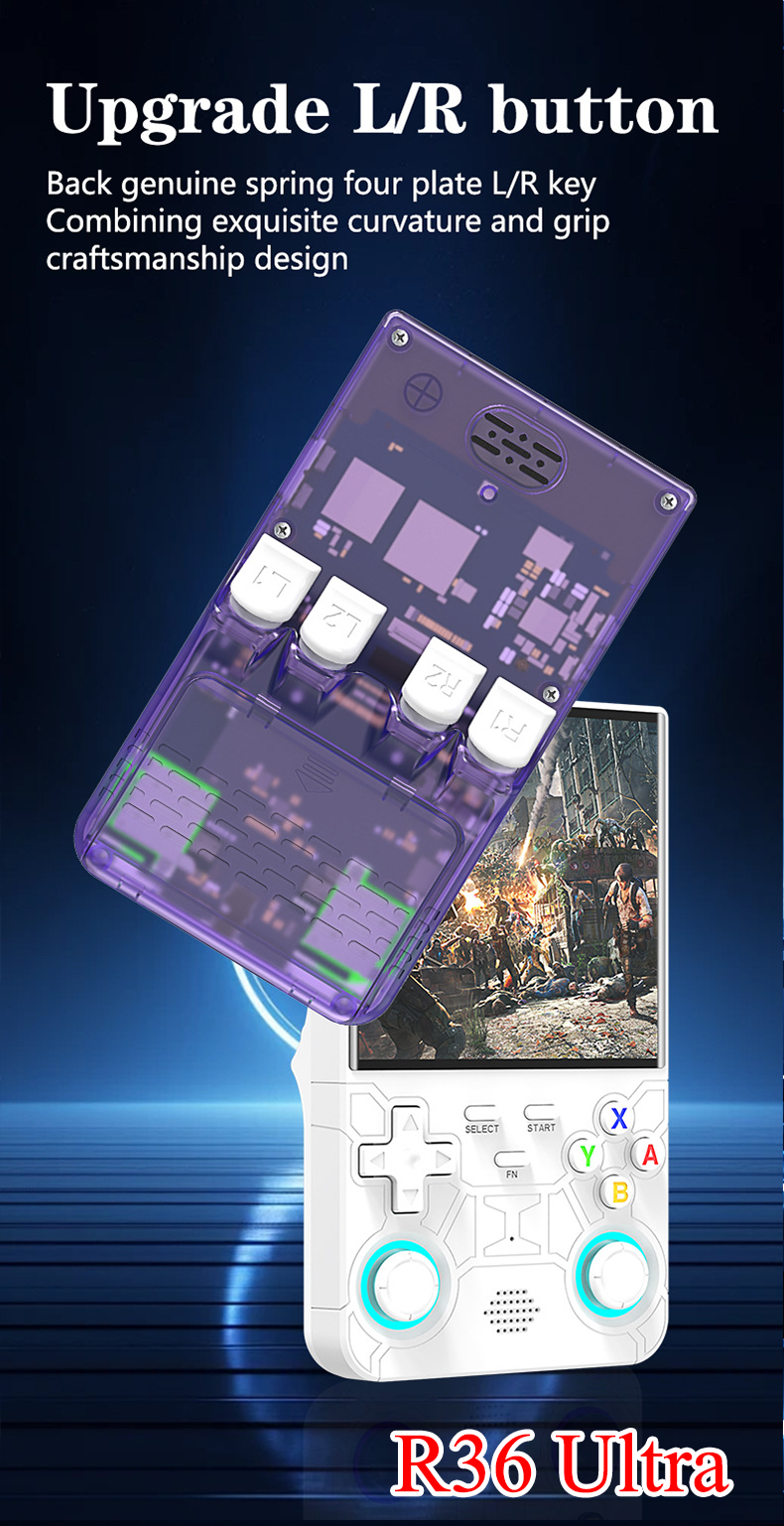 H5 J36 Ultra R36s Max R36 Ultra Retro Handheld Game Console 4.0 inch ...
