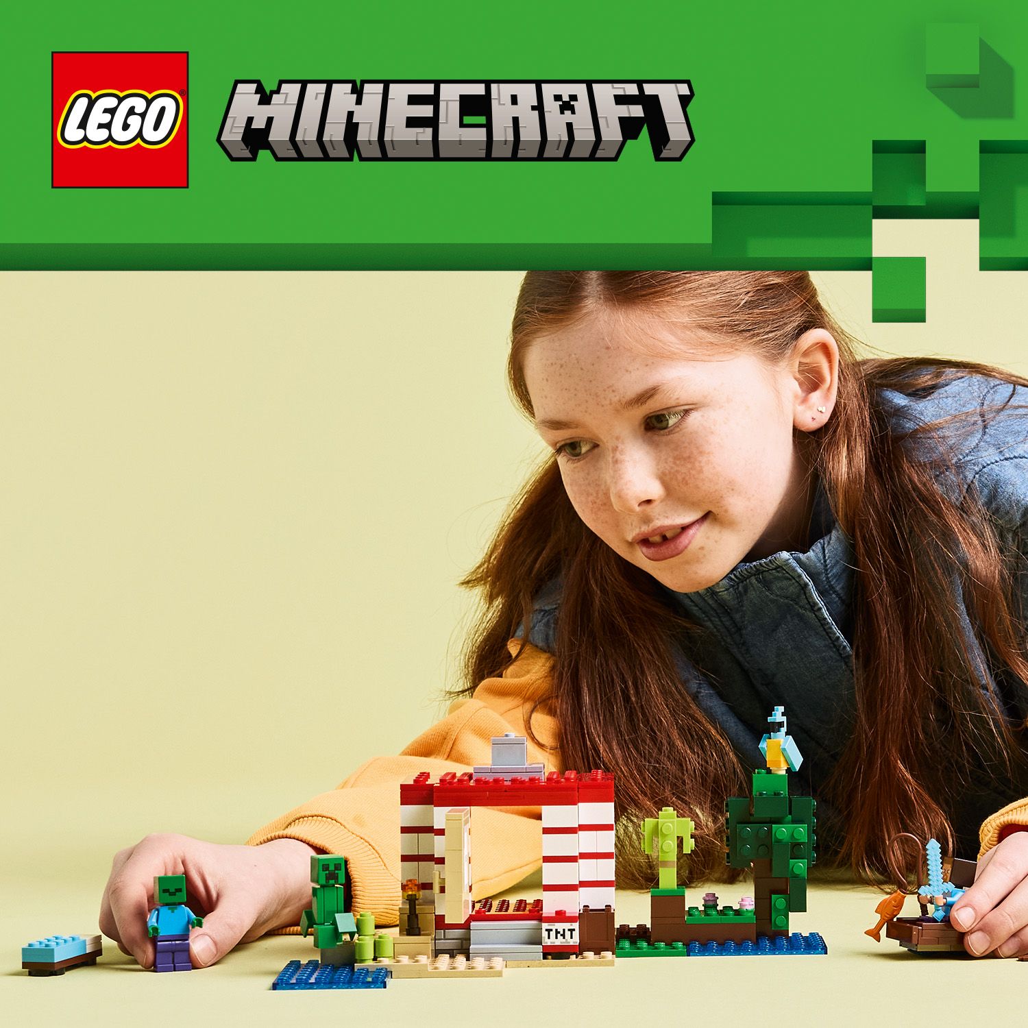 LEGO Minecraft 21275 The TNT Jungle House (287 Pieces) | Shopee Malaysia