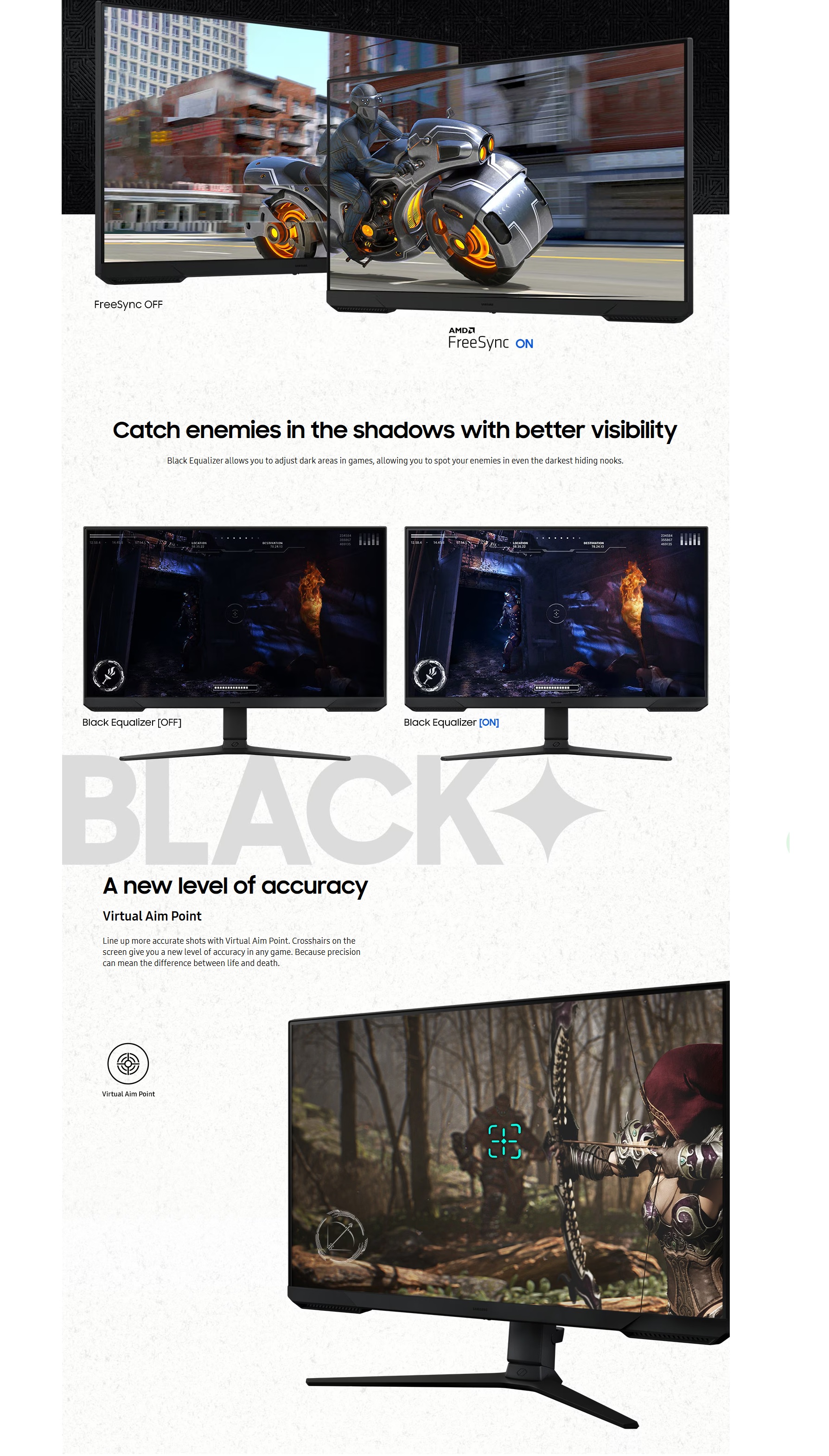 Samsung 24”, 27”, 32” Flat Odyssey G3 G30D FHD 180Hz Gaming Monitor ...