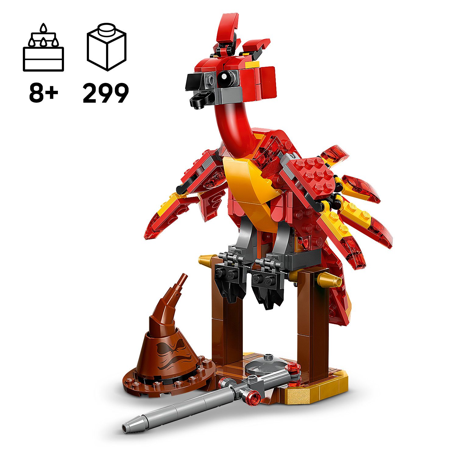 LEGO Harry Potter 76448 Fawkes: Dumbledore's Phoenix (299 Pieces ...