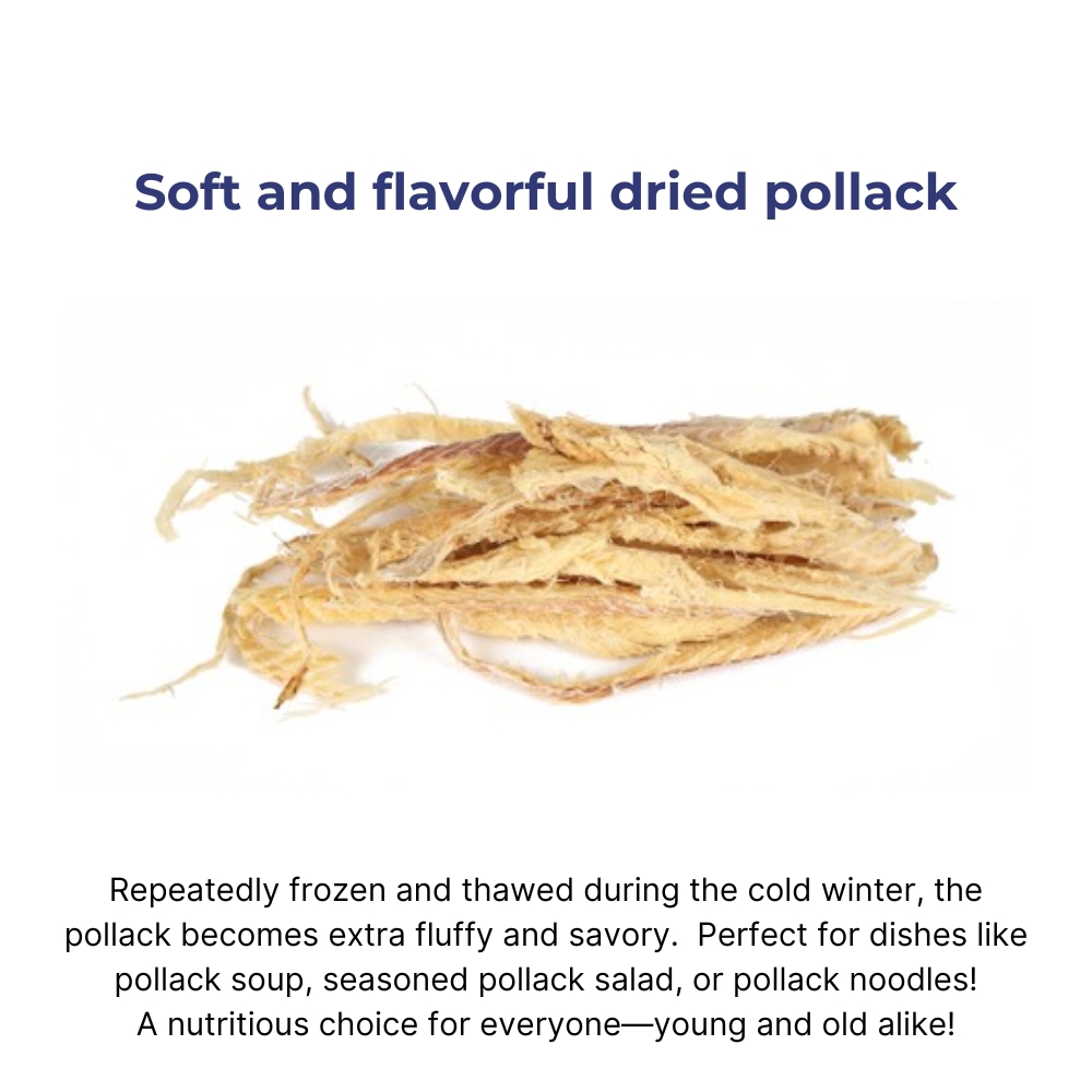 Premium Dried Pollack 500g – Korean Snack & Soup Ingredient | Shopee ...