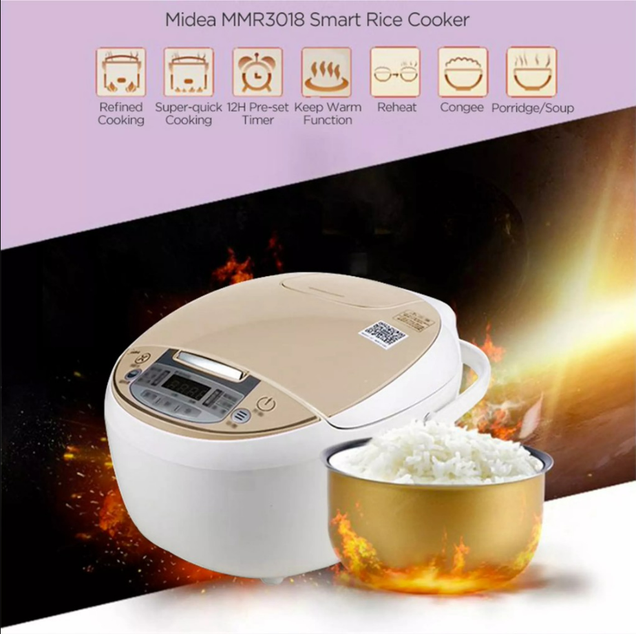 MIDEA MMR3018 1.0L SMART MULTI RICE COOKER | Shopee Malaysia