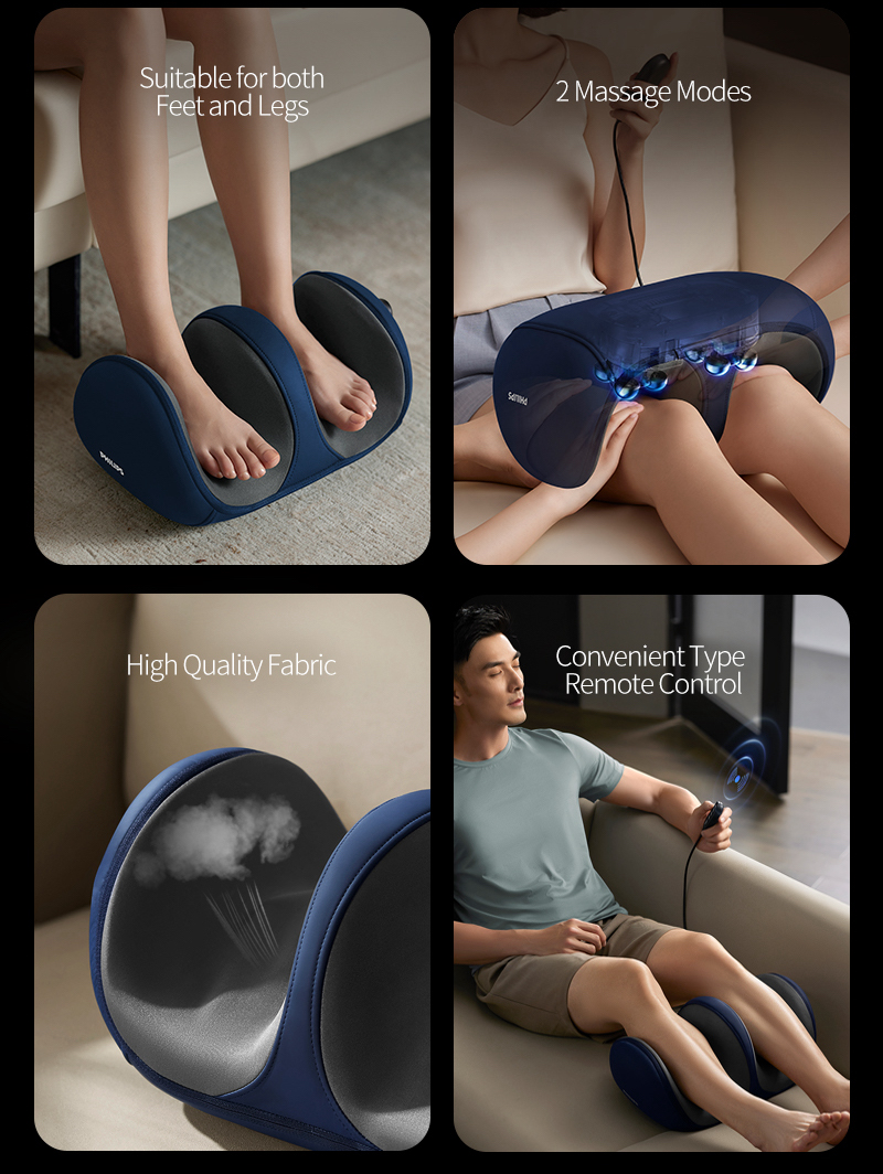 Philips Foot Massager with Heat Therapy Leg Slimming Leg Massage 足部按摩 ...