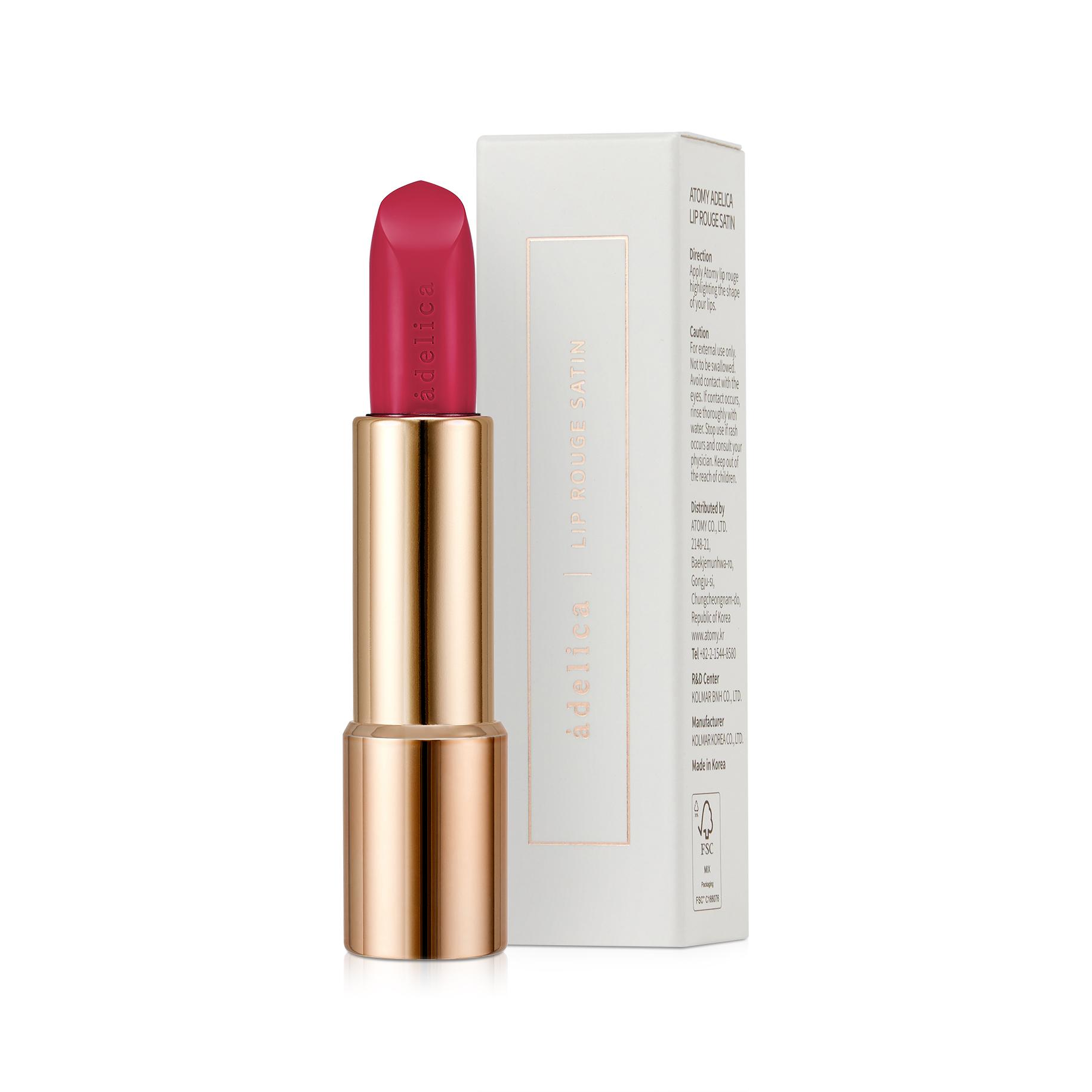 [ATOMY] ADELICA LIP ROUGE SATIN / 3Type / Korean Genuine Products ...