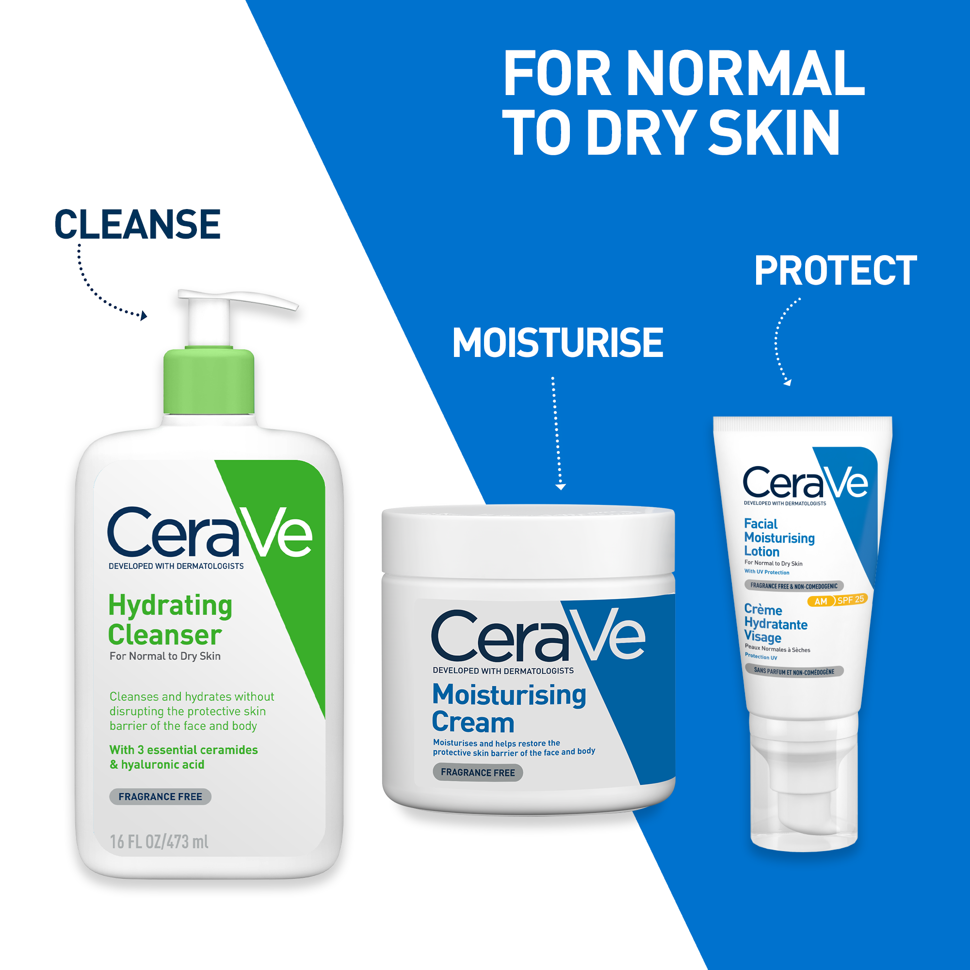 CeraVe Moisturising Cream (50ml/177ml /454ml) | Skin Barrier Repair ...