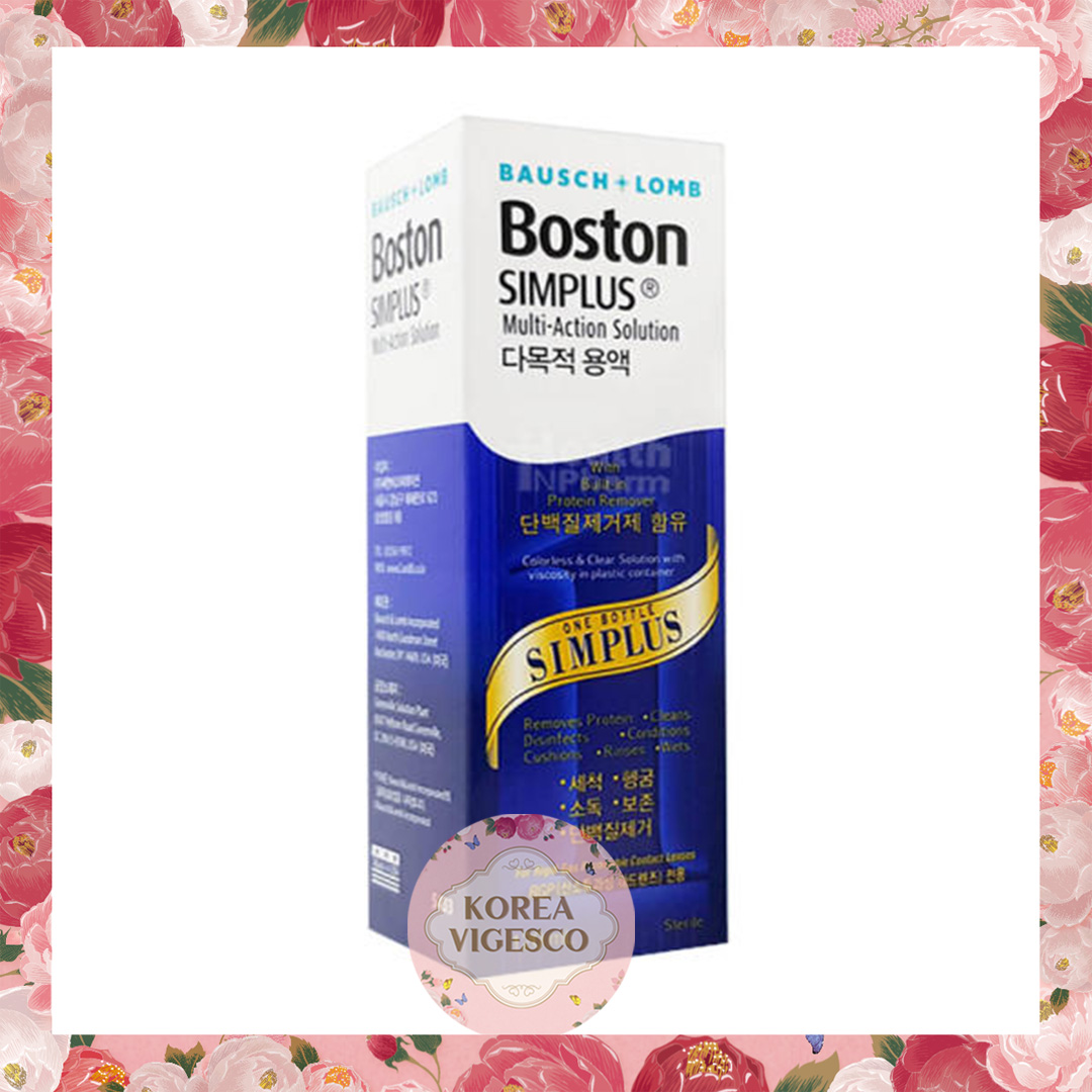 BAUSCH + LOMB Boston SIMPLUS Multi-Action Solution 30ml / RGP lens care ...