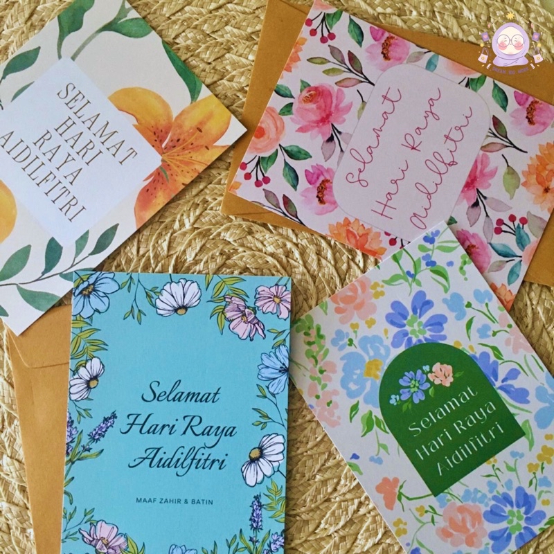 KAD RAYA AIDILFITRI 2025 - KAD RAYA BUNGA | Shopee Malaysia