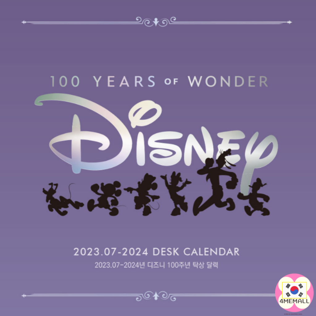 Disney 100th Anniversary 2024 Desk Calendar (18 Months) July 2023 -  December 2024 Korean Style Gift | Shopee Malaysia