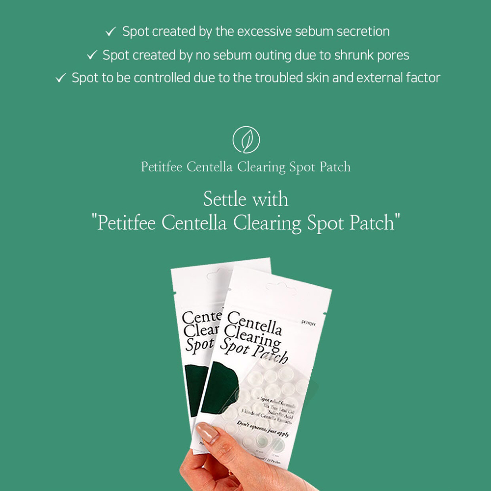 Petitfee] Centella Clearing Spot Patch set (3sheets / 69ea) | Shopee Malaysia