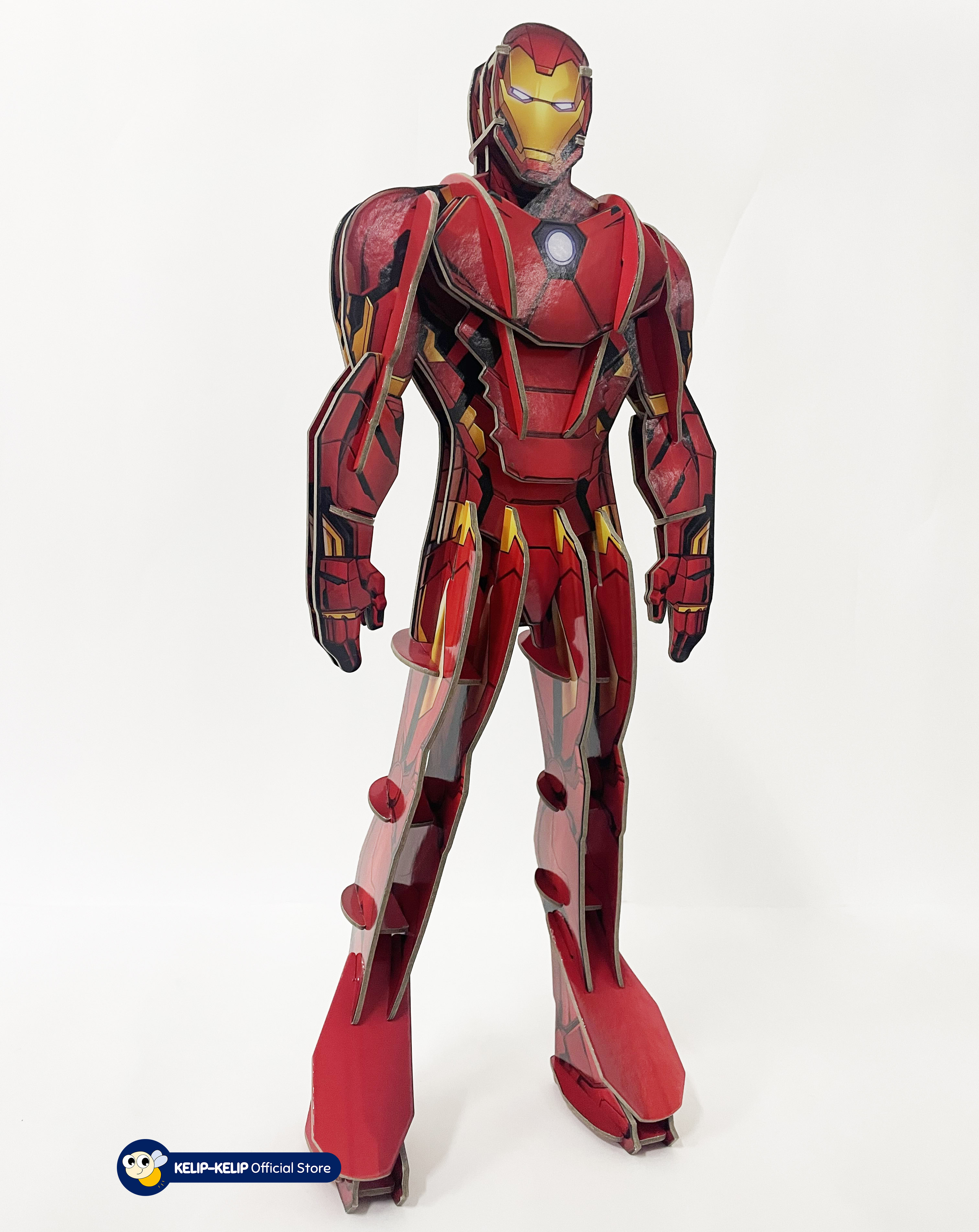 Marvel Avengers Build Your Own Iron Man with 3D Model & Book for Kids ...