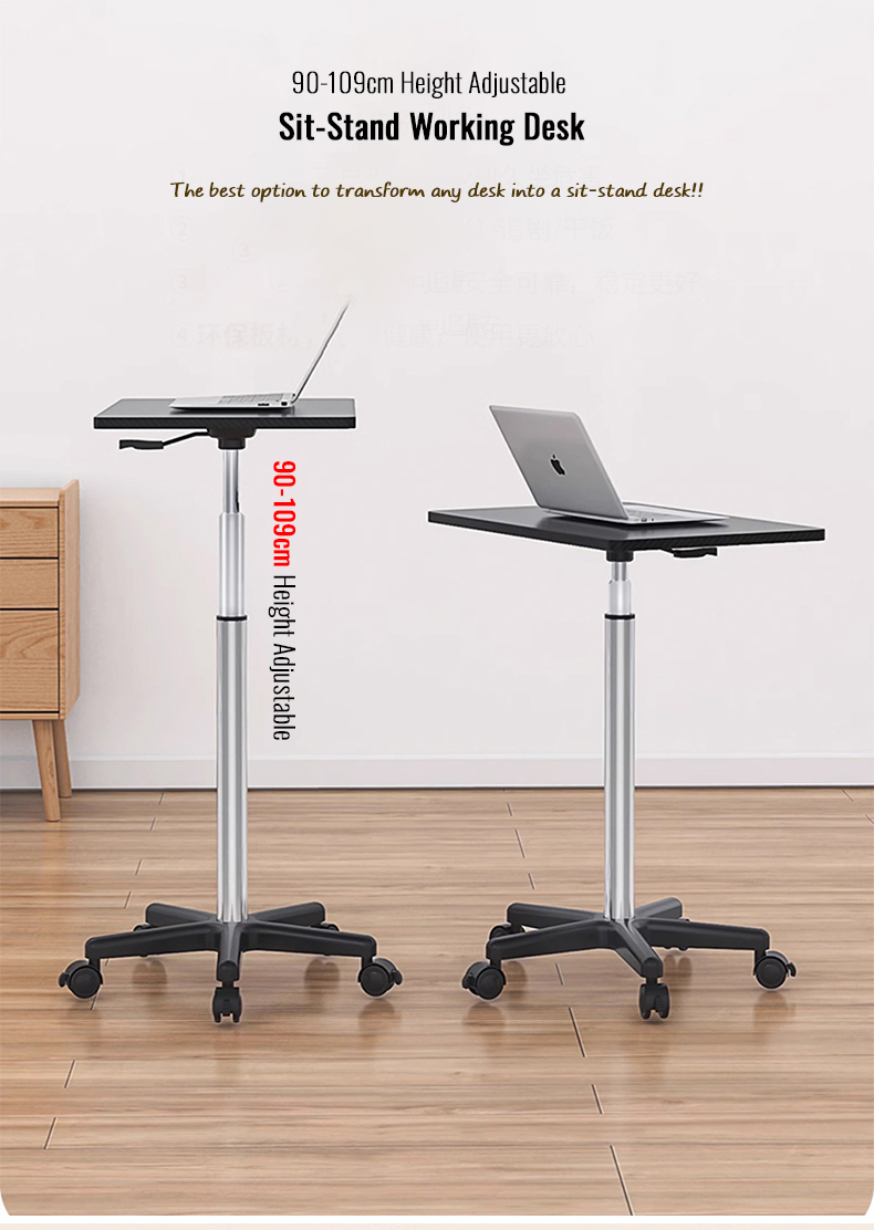 【90-109cm Height Adjustable】Movable Lifting Table / Adjustable Sit ...