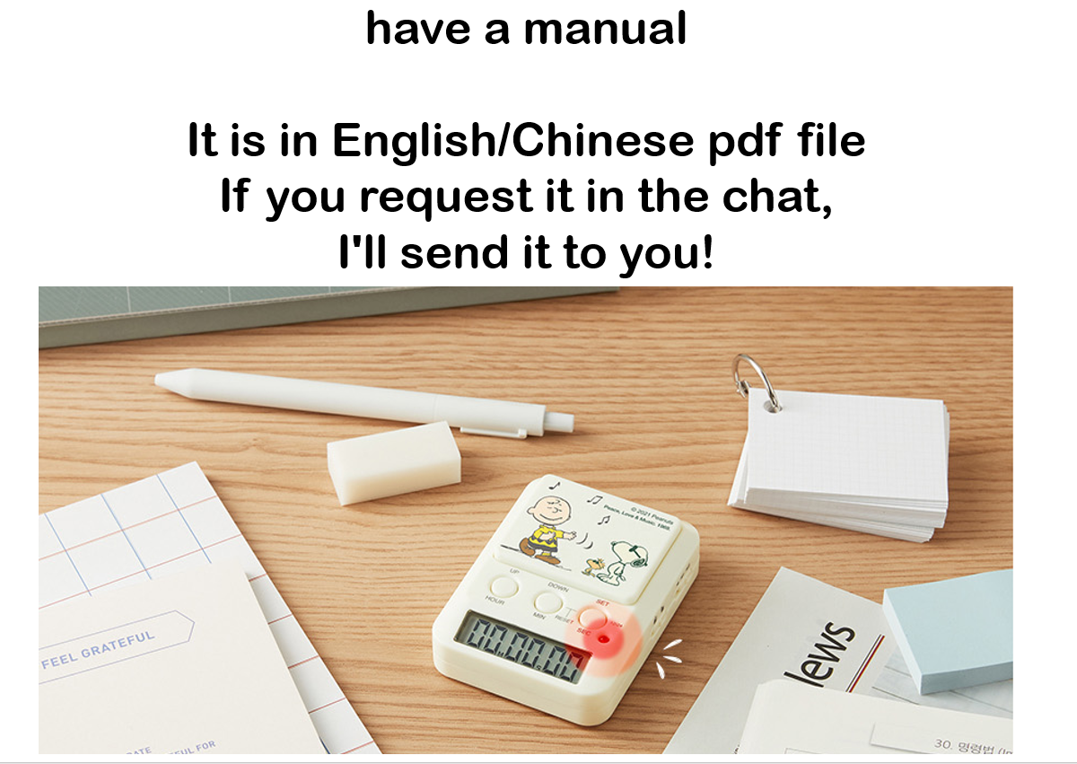 [SNOOPY] Stopwatch timer for study Snoopy/Charlie Stop watch Snoopy ...