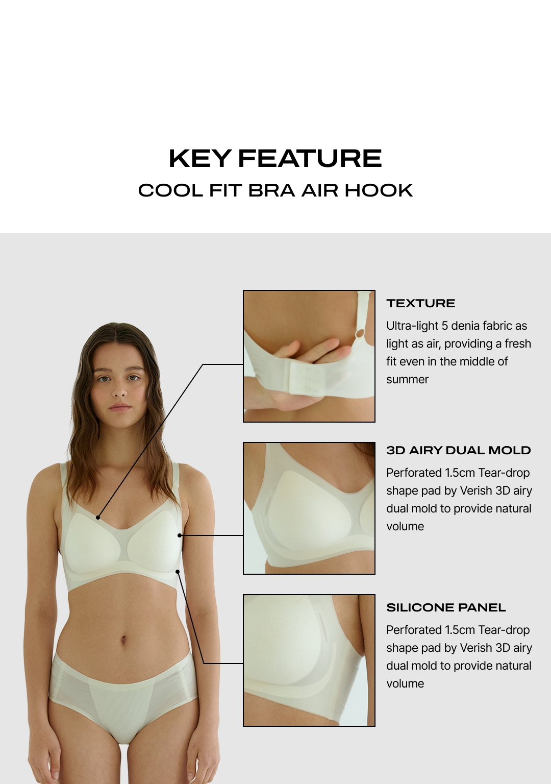 Verish Cool-Fit Bra Air No Hook