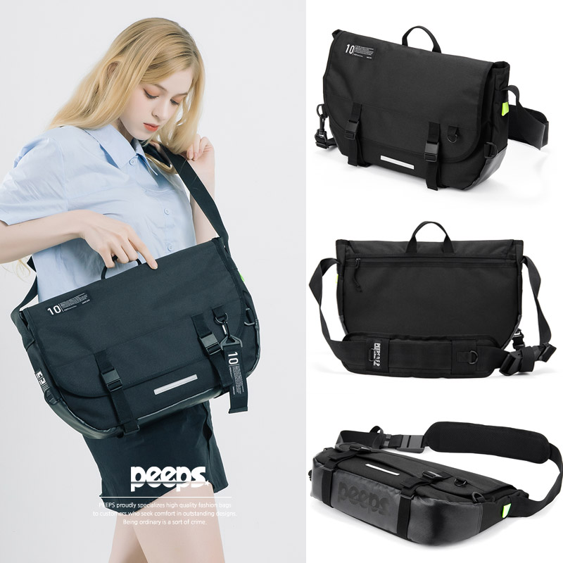 ★22-23FW新作★PEEPS★newest magnetic messenger bag PEEPS] Newest Magnetic Messenger Bag(2 Color) | Shopee Malaysia