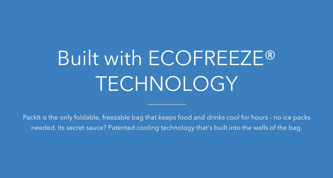 PackIt Freezable Snack Box Bag 0.8L - Built-In EcoFreeze Gel Snacks ...