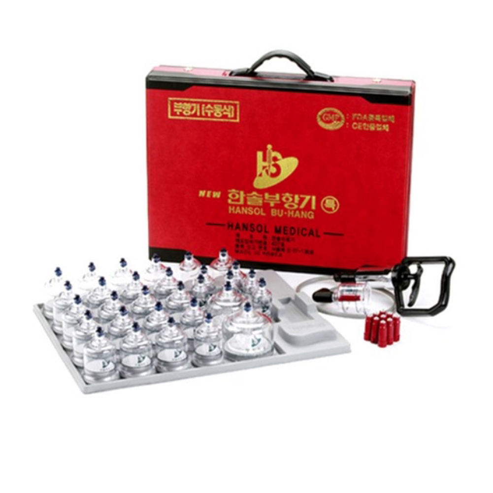Hansol Cupping Therapy Set 19 Cups / 30 Cups / Korean Vacuum Suction ...