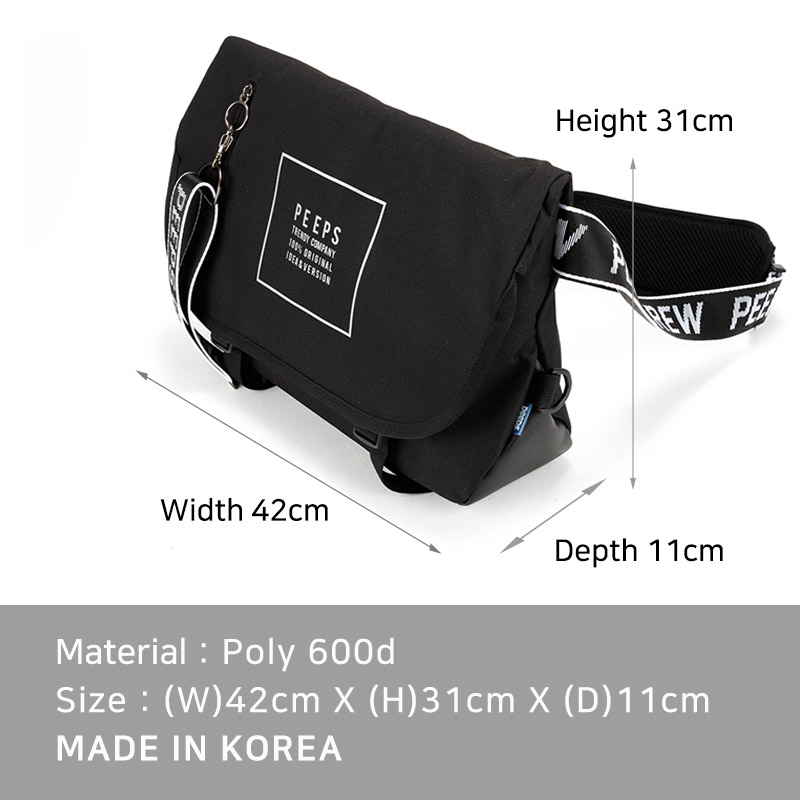 ★2021SS新作★PEEPS★ESSENTIAL MESSENGER BAG_5色 PEEPS] Essential Messenger Bag(6 Color) | Shopee Malaysia